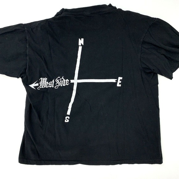 Vintage Single Stitch West Side Shirt M Gangster‎ Life Rap Hip Hop Cholo LA - Picture 3 of 12